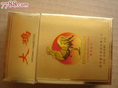 3D烟标大鸡香烟硬盒金大鸡济南卷烟厂出品(停产)